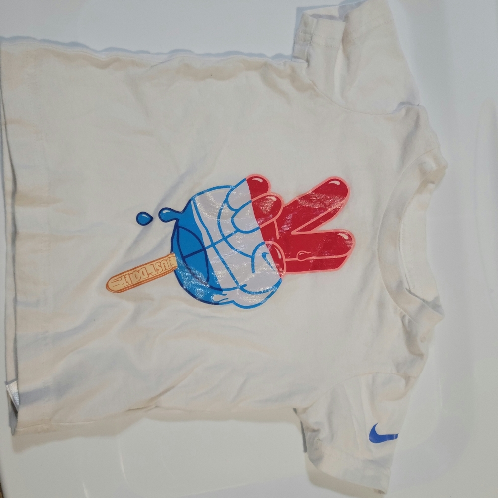 The Nike Tee Kids T-shirt White Just Do It World Popsicle 2T
